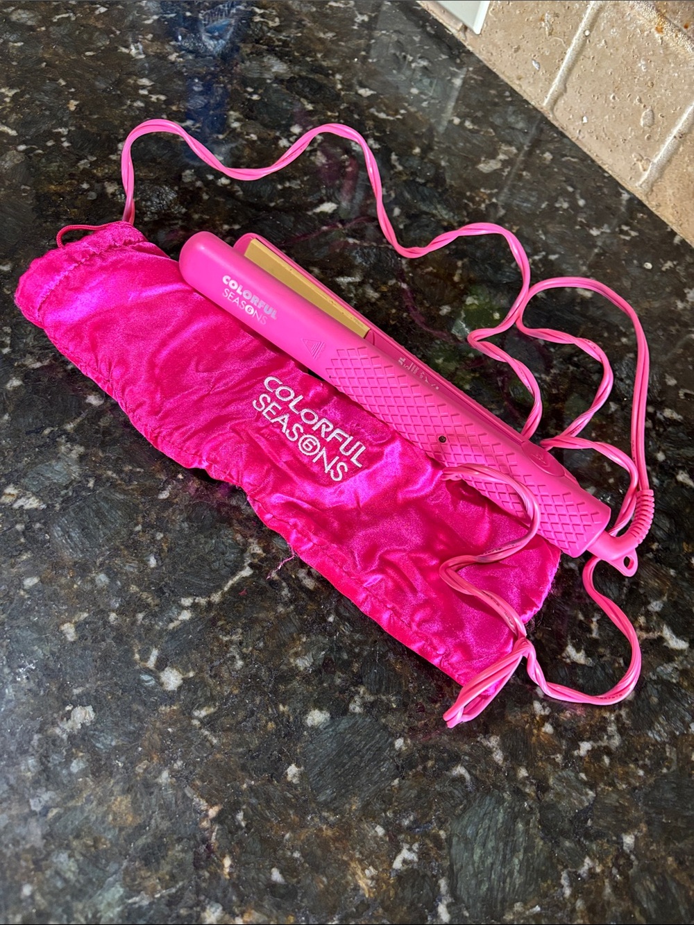 Herstyler pink colorful seasons flat iron